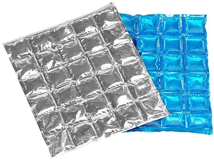 Pearl 4er-Set flexible Kühlkissen mit Kühlzellen