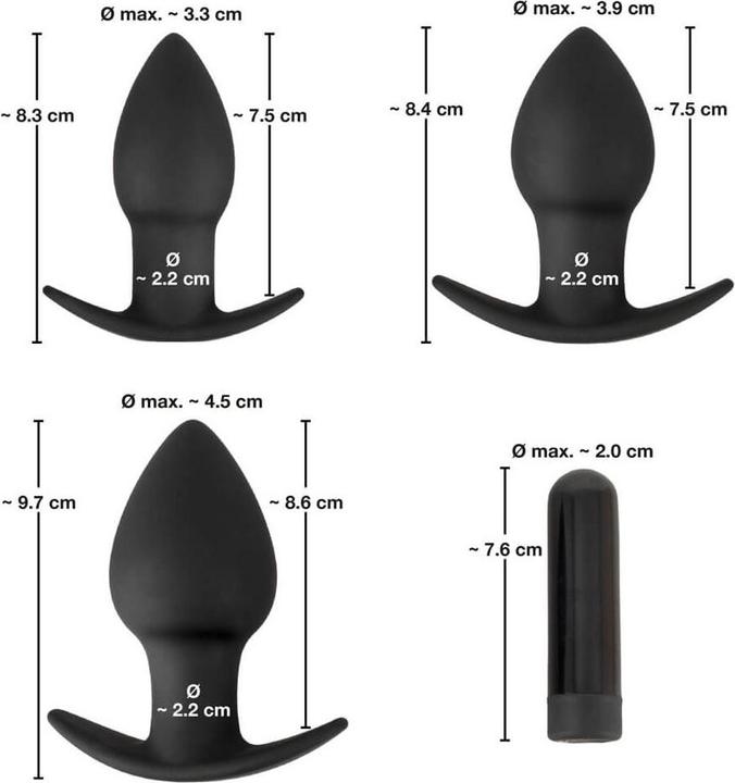 Produktbild Black Velvets Butt plug set
