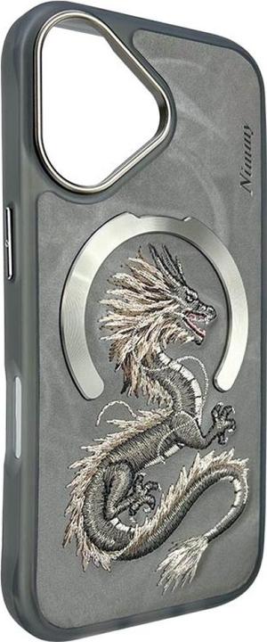 Actual product image Nimmy Dragon MagSafe case for iPhone 16 grey (Apple iPhone 16)