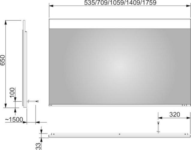 Immagine prodotto Keuco Specchio luminoso EDITION 400