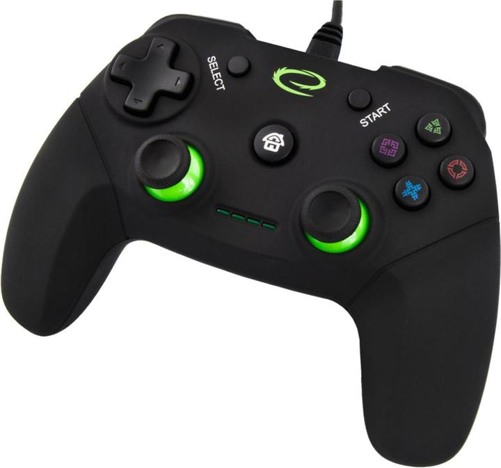 Produktbild Esperanza EGG110K Gaming-Controller Gamepad PC Playstation 3 Analog / Digital USB 2.0 Schwarz (PC, PS3)