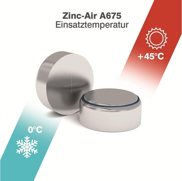 Image du produit Camelion A675 - Pile jetable - PR44 - zinc-air - 1,4 V - 6 pièce(s) - argenté (5 pcs, PR44, 620 mAh)