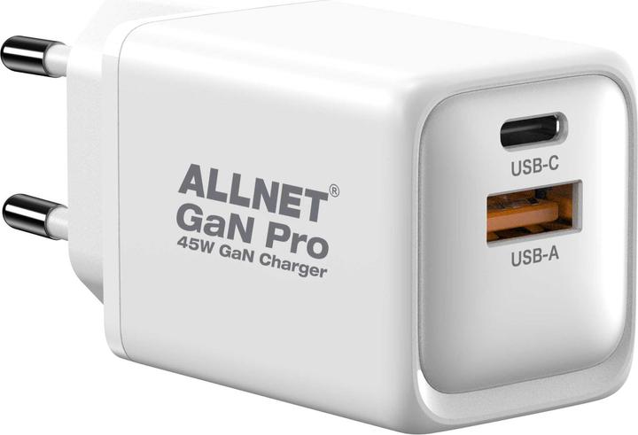 Image du produit Allnet Alimentation de rechange QC USB-C PD GaN Alimentation 33 watts 1x USB Type-A QC, 1x USB Type-C** (33 W)