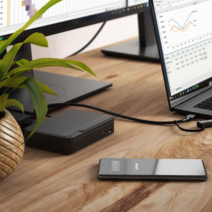 Produktbild Alogic Docking Station Universal Twin HD USB-C & USB-A (USB-A, USB-C, 10 Ports)