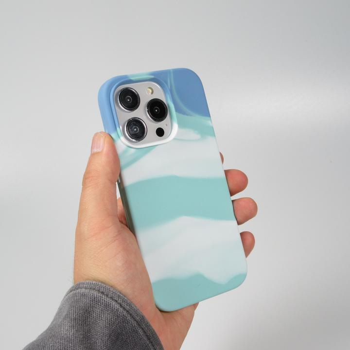 Image du produit PhoneLook Coque Gel Soft touch lisse Stripes bleu/turquoise (Apple iPhone 14 Pro Max)