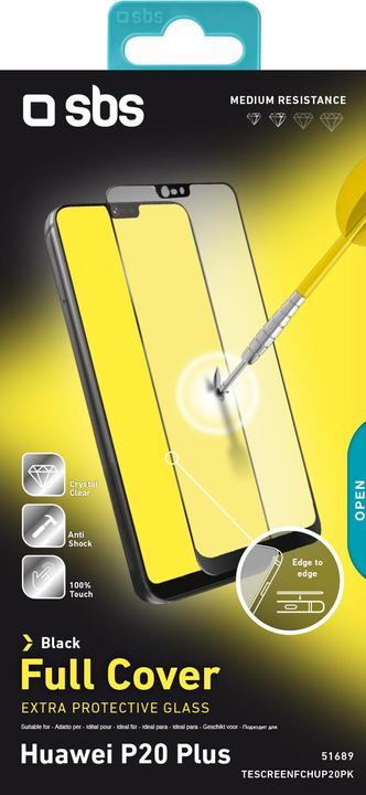 Image du produit SBS Protecteur d'écran en verre à couverture intégrale pour Huawei P20 Plus/P20 Pro (1 pièce(s), Huawei P20 Plus, Huawei P20 Pro)