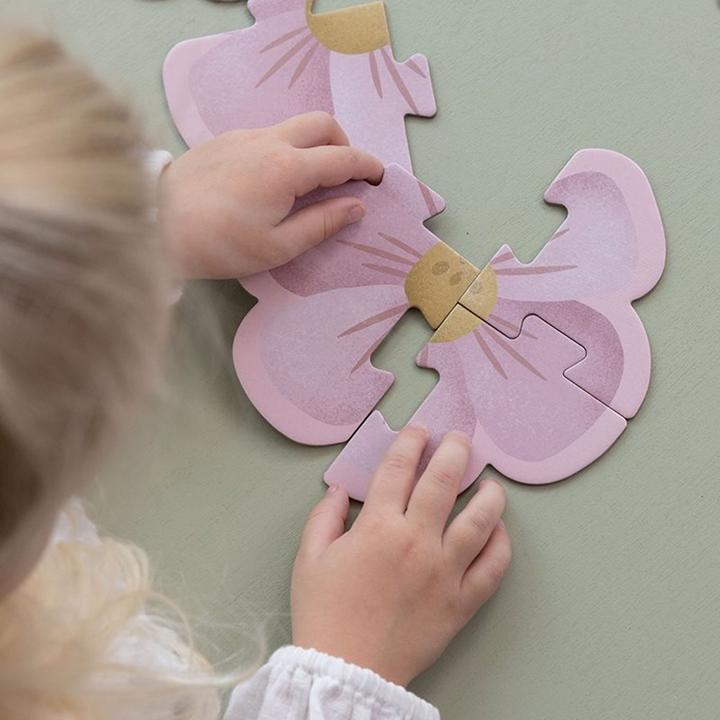 Produktbild Little Dutch 6 in 1 Puzzles Flowers & Butterflies Shape puzzle Animals (5 Teile)