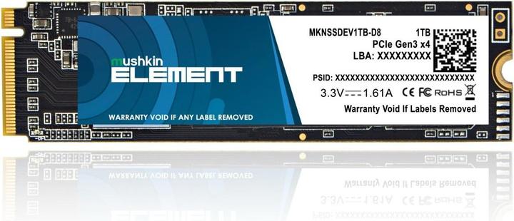 Actual product image Mushkin SSD Element M.2 1TB PCIe Gen3x4 NVME (1000 GB, M.2 2280)