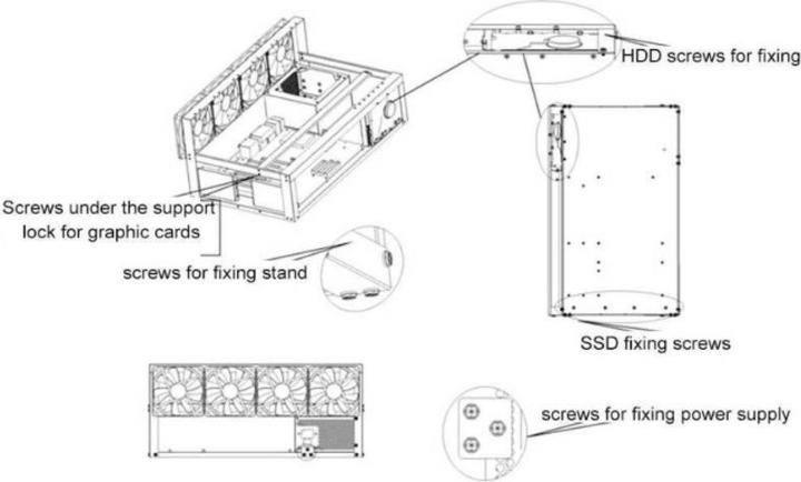 Actual product image PowerGuard GPU Mining Rig Case