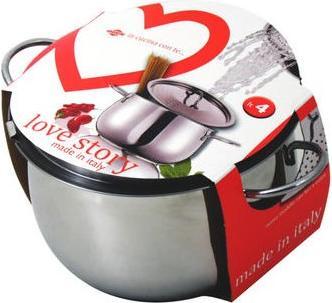 Image du produit Inoxriv Cuisinière avec couvercle 21cm Love (20 cm, Casserole, Aluminium)