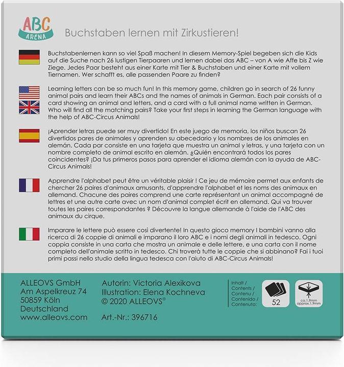 Actual product image Alleovs ABC Arena (German, French, Italian, English)