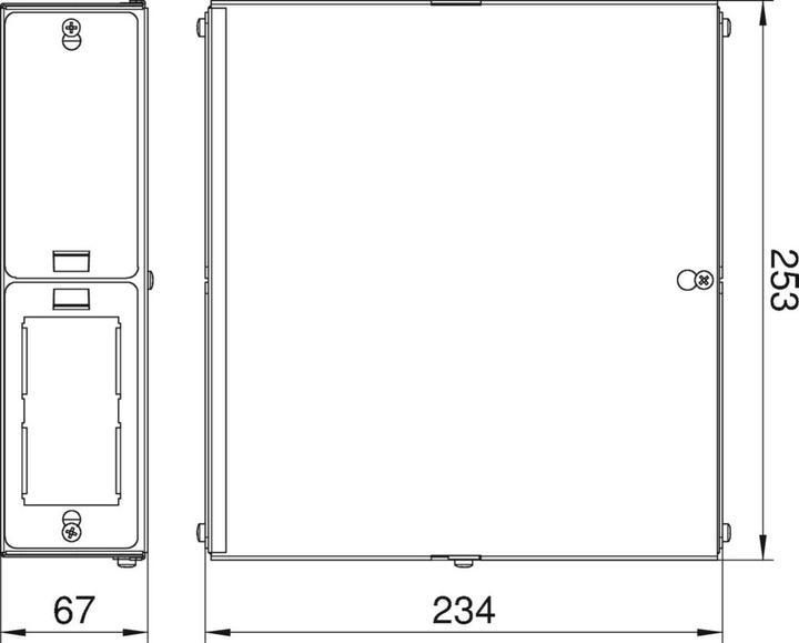 Produktbild OBO Bettermann Consolidation Point Modul 45 253x234x67, 6108037 (4.50 cm)