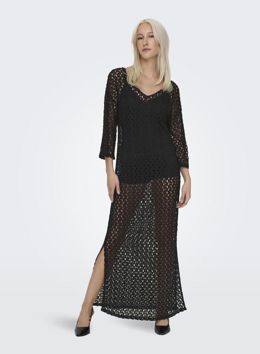 Actual product image Only Regular fit V-neckline Boxy sleeves Long dress Lace dress (M)