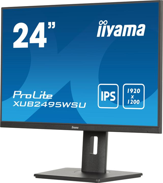 Produktbild iiyama 24.1IN ULTRA THIN IPS PANEL 1920X1200 4MS 300CD/M2 1000:1 1X (1920 x 1200 Pixel, 24")