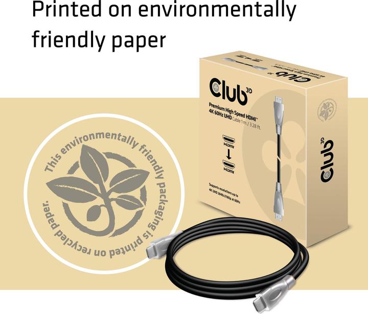 Actual product image Club 3D HDMI (Typ A) — HDMI (Typ A) (1 m, HDMI)
