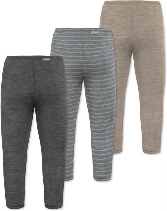 Immagine prodotto Normani Confezione da 3 pantaloni baby merino con piedini - 9543 (92)