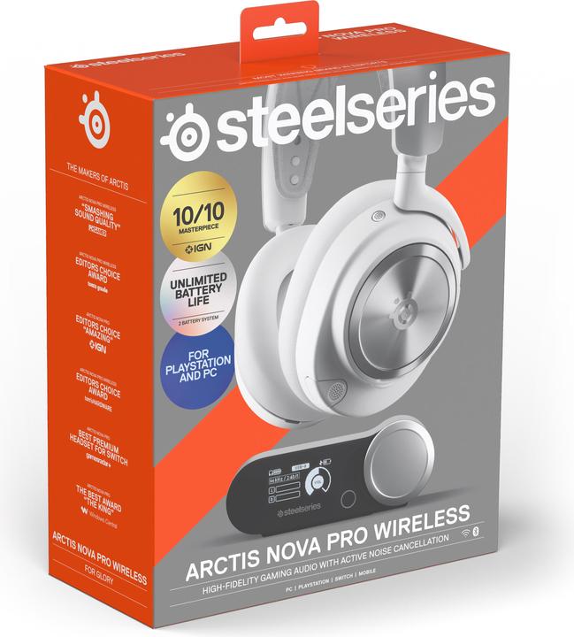 Productafbeelding SteelSeries Arctis Nova Pro WL Wit (Draadloze)