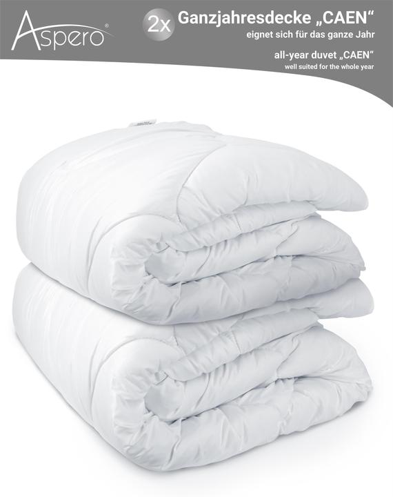 Immagine prodotto Aspero 2 x piumino per tutte le stagioni CAEN - 9179 (2400 g, 155 x 220 cm)