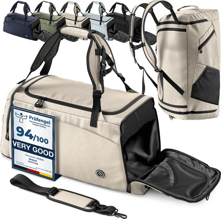Actual product image BeMaxx Sports Training Bag, 40L, Beige (40 l)