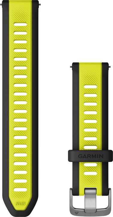Immagine prodotto Garmin cinturino a sgancio rapido, nero/giallo (20 mm, Silicone)
