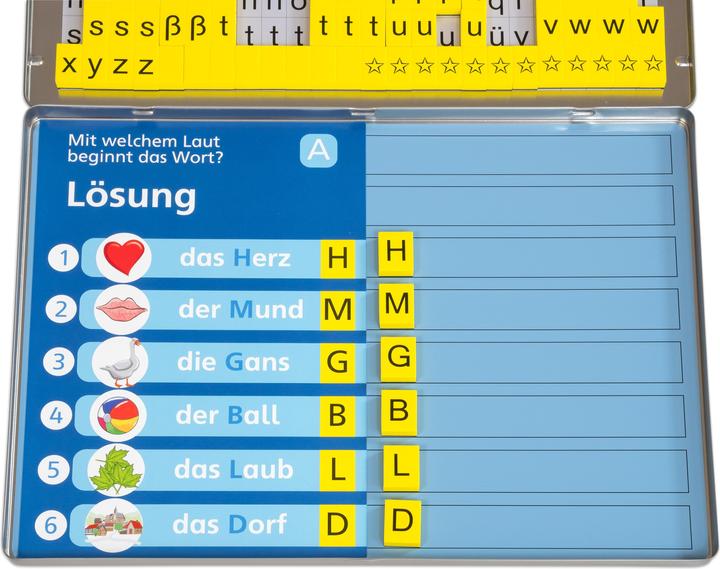 Actual product image Betzold Exercise cards for the reading magnet box (German)