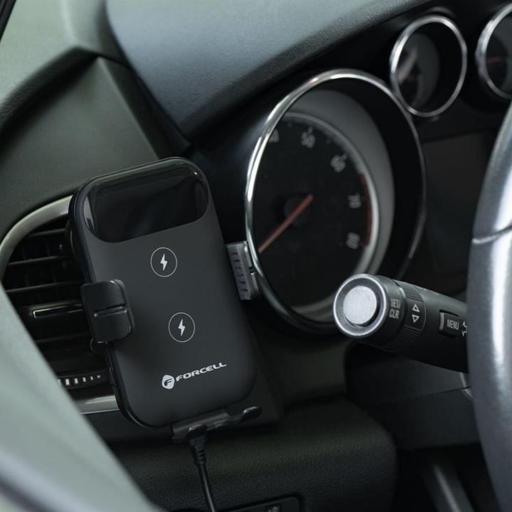 Immagine prodotto Forcell Stylus F-GRIP HS4 car holder for air vent with wireless charging 15W black
