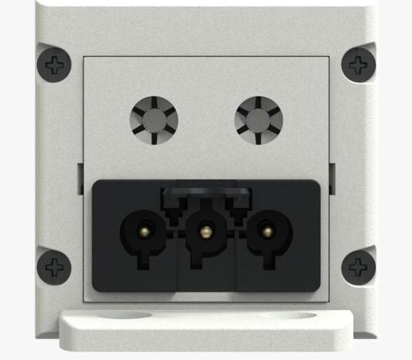 Actual product image IB Connect Cubo 4x T13 socket strip, USB A+C, White (4 x, Type 13, USB)