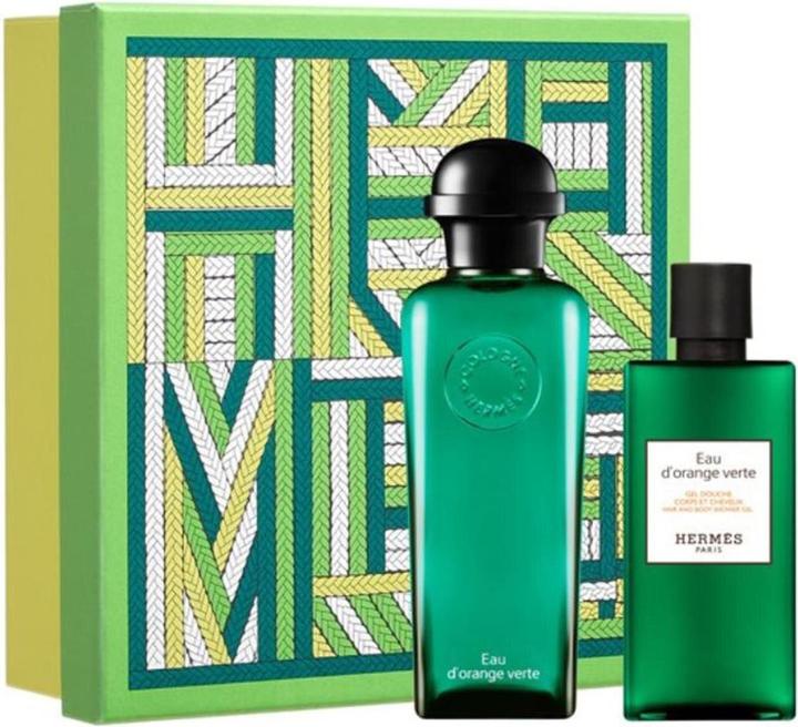 Produktbild Hermès Hermes Paris Eau D'orange Verte EdC 100ml Spray Gel De Baño 80ml (Parfum set)