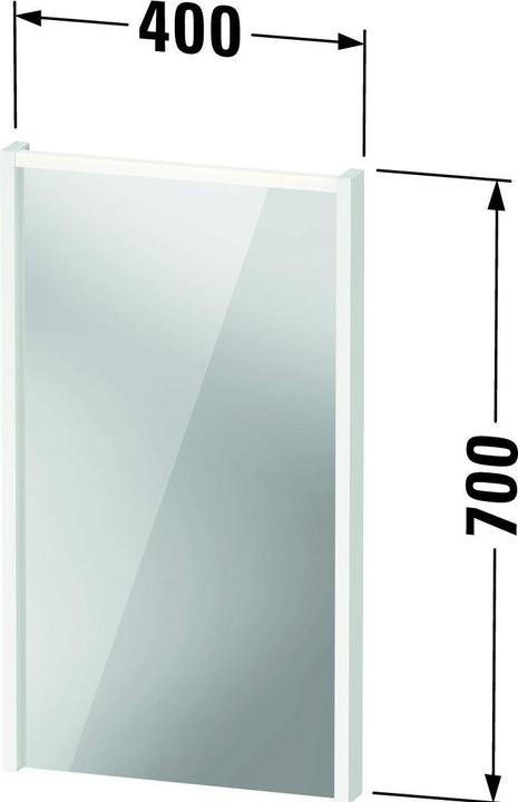 Produktbild Duravit D-Code Spiegel, LED-Lichtfeld oben, 400x700mm, externer Lichtschalter notwendig, 3 W