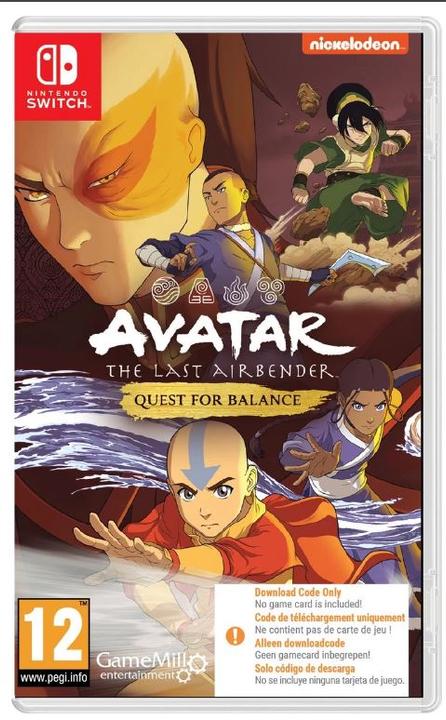 Actual product image GameMill Entertainment Avatar: The Last Airbender - Quest for Balance (Code in Box) (Switch)