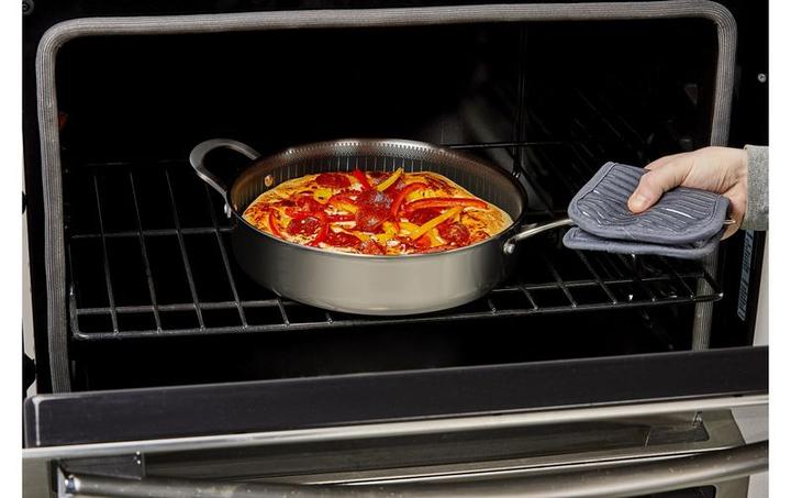 Immagine prodotto Livington Padella in titanio (28 cm, Padella per friggere, Acciaio inossidabile, Alluminio)