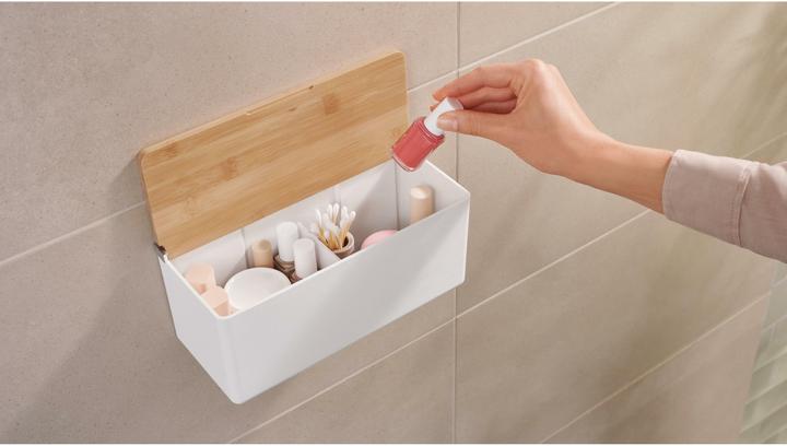 Actual product image tesa BABOO storage box with lid, large incl. adhesive solution without drilling