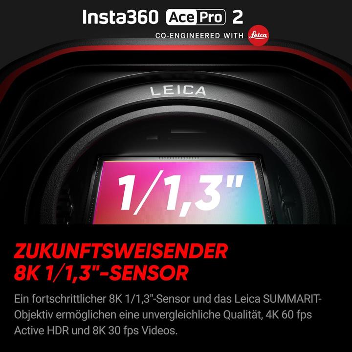 Produktbild Insta360 Ace Pro 2 Doppel-Akku-Bundle (30p, WLAN, Bluetooth)