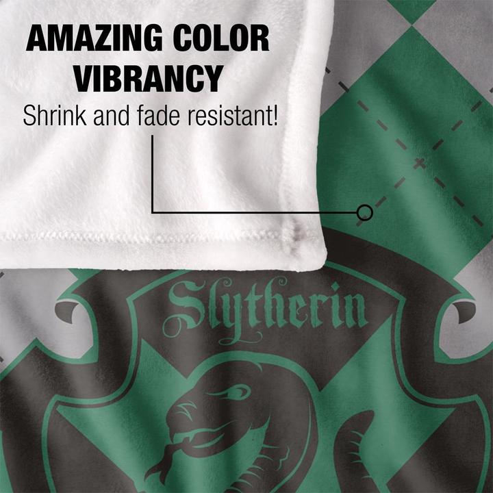 Actual product image Slytherin Blanket (152 x 127 cm)