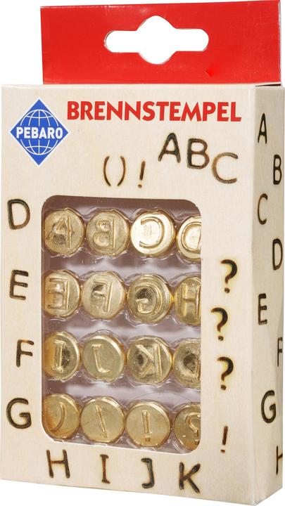 Produktbild Pebaro Brandmalstempel Set, Buchstaben A bis L (Brennspitze)