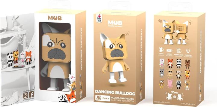 Immagine prodotto Mobility on Board Animale danzante altoparlante Bulldog (4 h, Batteria ricaricabile)