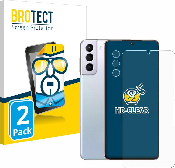 Actual product image BROTECT Screen Protector Clear (2 Piece, Samsung Galaxy S21 5G)