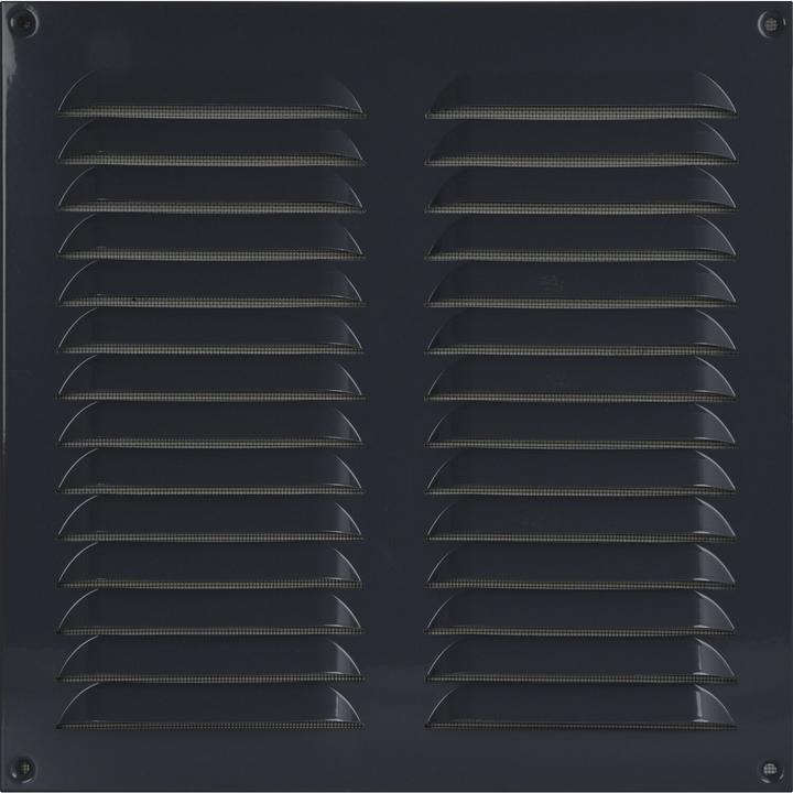 Actual product image Upmann Weather protection grille screw-on square 320x320 mm with centre bar grey (320 x 320 mm)