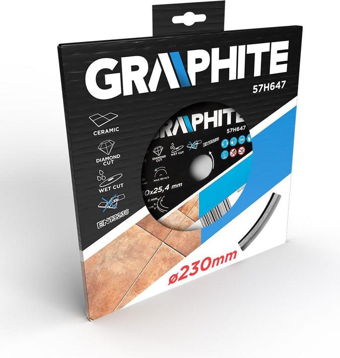 Immagine prodotto Graphite Lama diamantata 230 x 25,4 mm solida per 59G891