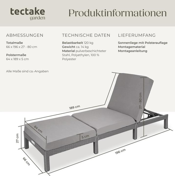 Image du produit tectake Sofia (196 cm)
