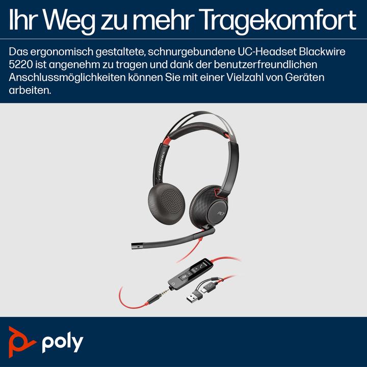Produktbild Poly Blackwire C5220 (Kabelgebunden, USB-C)
