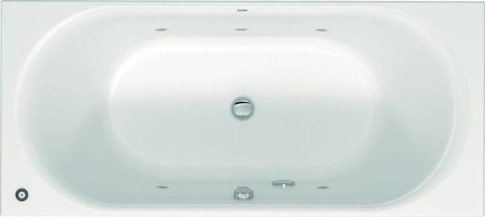 Produktbild Duravit Whirlwanne D-NEO 1800x80 mm Einbauver 2 RS Jet Project we (160 l, 180 cm, 80 cm)