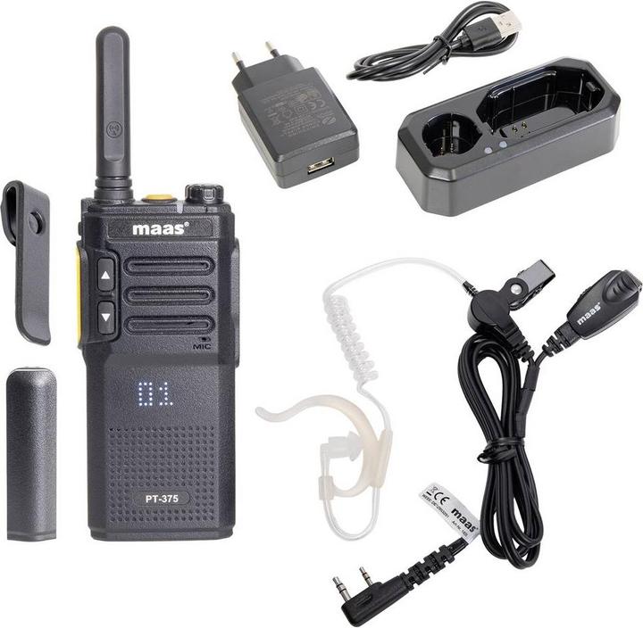 Maas Elektronik Team-Set PT-375 KEP-24-VK 150113 PMR-Handfunkgerät 10er Set