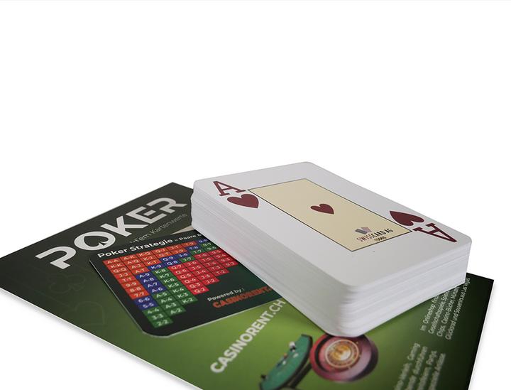 Actual product image Casinoshop Swiss Poker plastic poker card deck