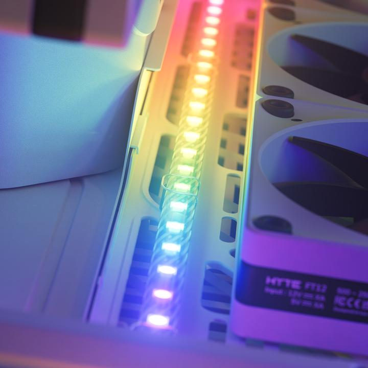 Actual product image Hyte Ls10 RGB Light Strips Blk 3pk (Green, Blue, Red)