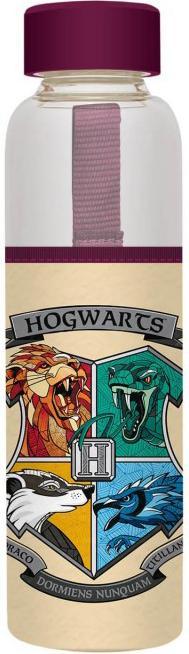 Image du produit - Bouteille d'eau en verre 500 ml (Hogwarts) (0.50 l)