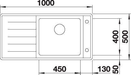 Image du produit Blanco Andano XL 6 S-IF (Éviers à poser, 100 cm, 50 cm)