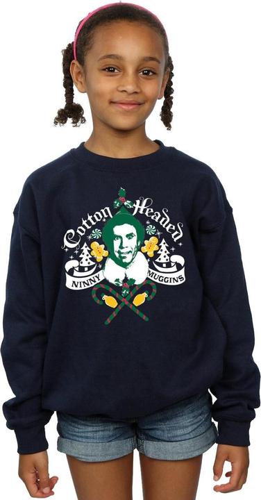 Actual product image Elf Girls Headed Ninny Muggins Sweatshirt (140, 146)