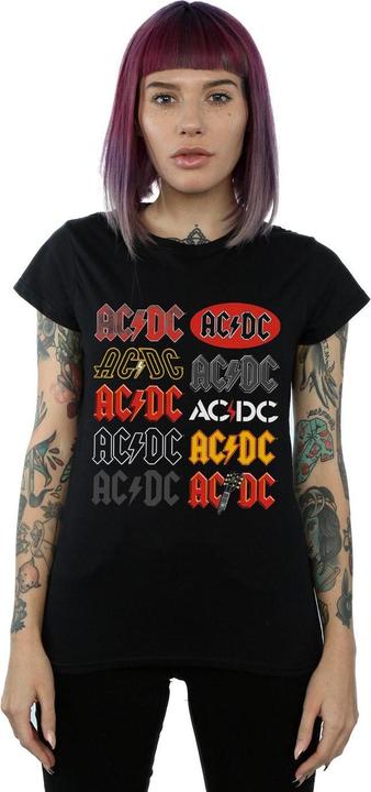 Produktbild AC/DC Multi Logos TShirt aus Baumwolle (XXL)