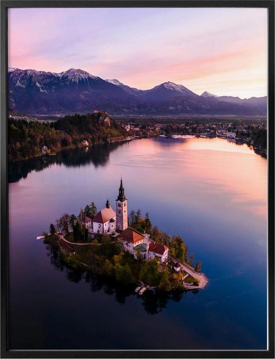 Image du produit Trenddeko Le lac Bled en Slovénie (80 x 100 cm)